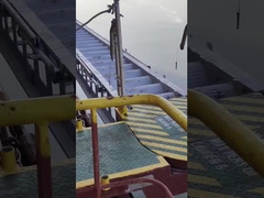 Scala di alluminio del molo di CCS con i corrimani & l'incavo per il bacino, porto